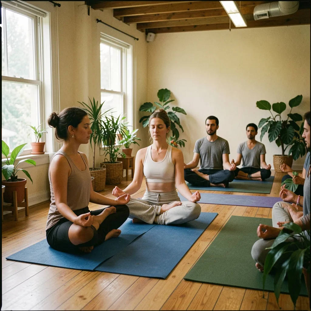 Abstract calm interior with gentle light